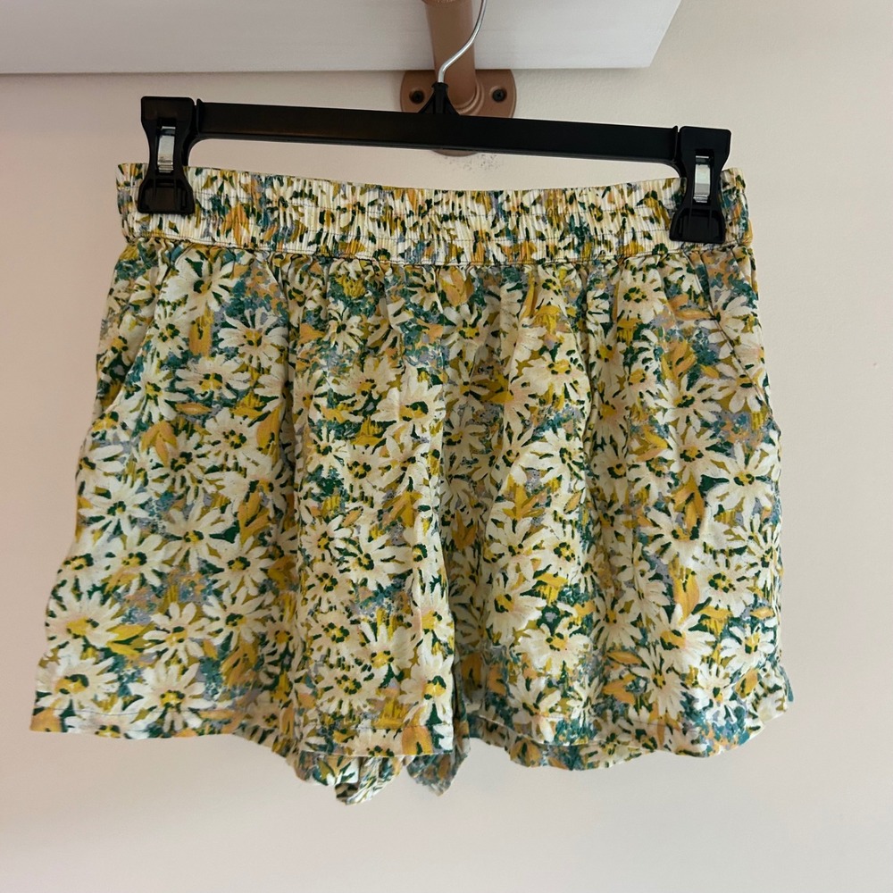 Mossimo Supply Co Floral Shorts Elastic Waist Summer Casual‎ Womens S/P